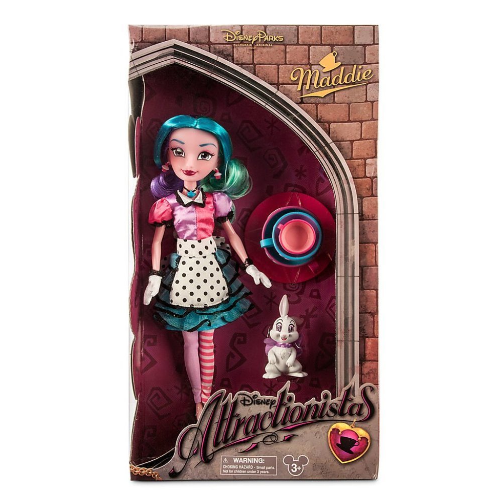 Disney Attractionista Mad Hatter Tea Cup Ride Maddie Doll Disneyland Collectible - Picture 1 of 6